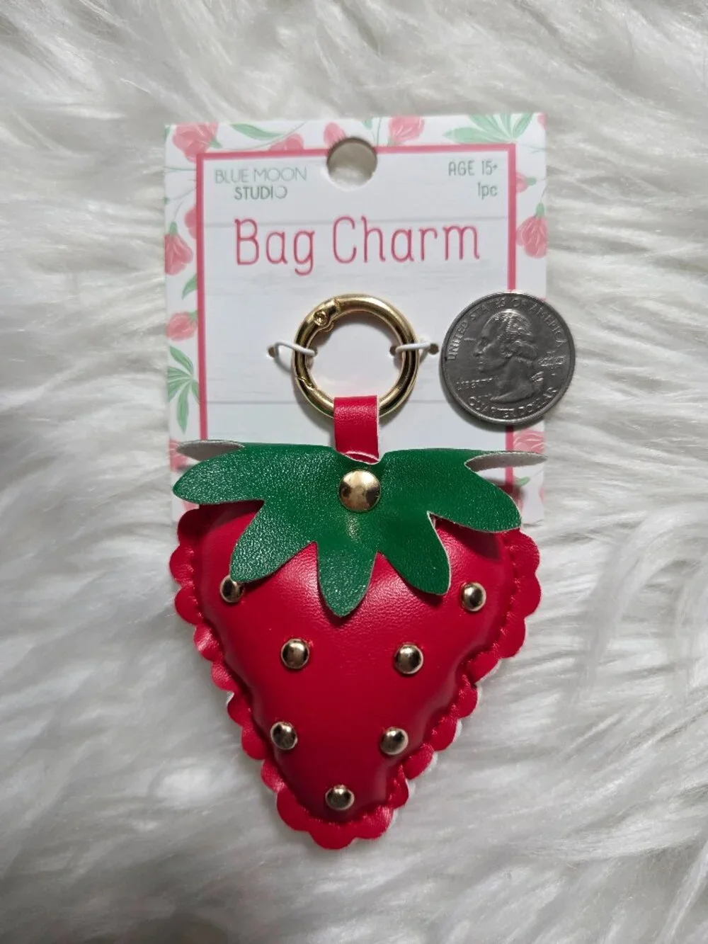 Blue Moon Studio Strawberry Bag Charm